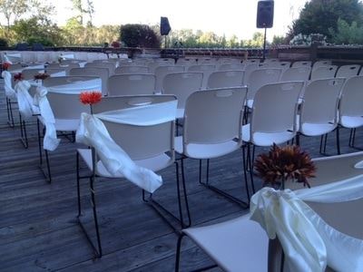 White Chairs for Ceremony