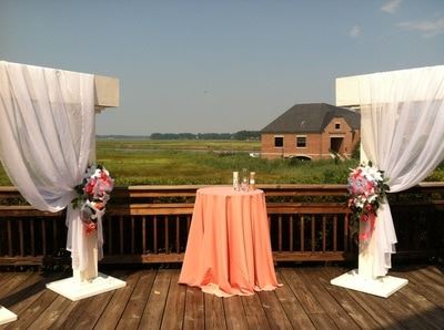 White Arches and Orange Table