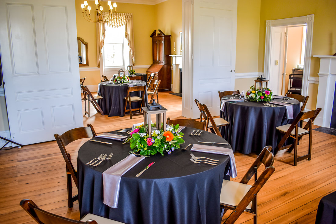 Library Setup with Flowers, The Main Event by Emiliy