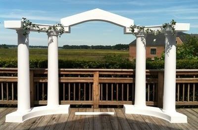 Giant White Arch with Vines